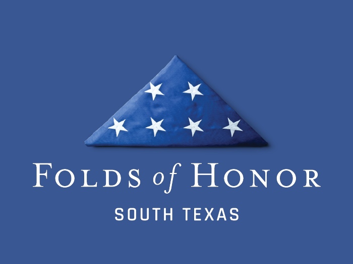 The American flag folded into a triangle showcasing the navy and white stars on a blue background