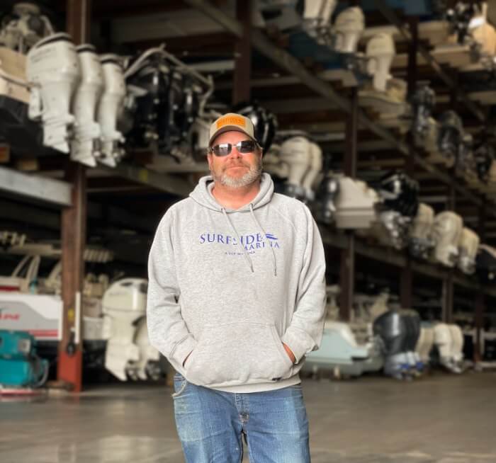 Surfside Marina Forklift Driver and Boat Operator Scooter