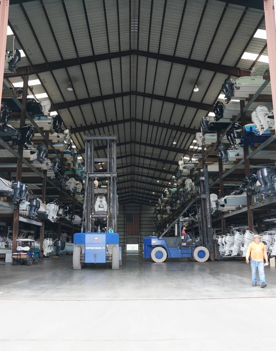 Surfside Marina indoor dry storage